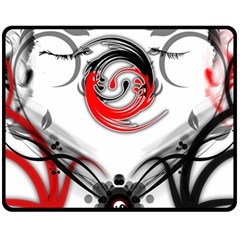 Abstract Fractal Digital Art Fleece Blanket (medium)  by Wegoenart