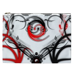 Abstract Fractal Digital Art Cosmetic Bag (xxl) by Wegoenart