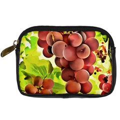 Grape Harvest Nature Figure Rustic Digital Camera Leather Case by Wegoenart