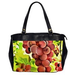 Grape Harvest Nature Figure Rustic Oversize Office Handbag (2 Sides) by Wegoenart