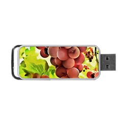 Grape Harvest Nature Figure Rustic Portable Usb Flash (two Sides) by Wegoenart