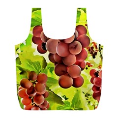 Grape Harvest Nature Figure Rustic Full Print Recycle Bag (l) by Wegoenart