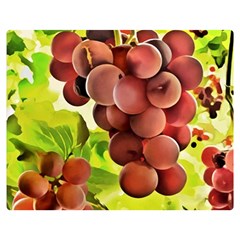 Grape Harvest Nature Figure Rustic Double Sided Flano Blanket (medium)  by Wegoenart