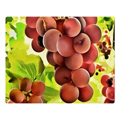 Grape Harvest Nature Figure Rustic Double Sided Flano Blanket (large) 