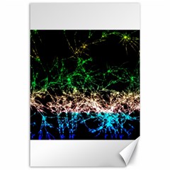 Wallpaper Fractal Lines Abstract Canvas 24  x 36 