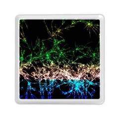 Wallpaper Fractal Lines Abstract Memory Card Reader (Square)