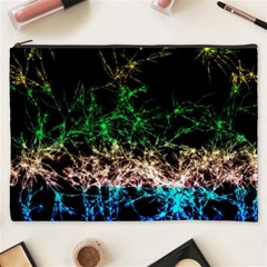 Wallpaper Fractal Lines Abstract Cosmetic Bag (XXXL)