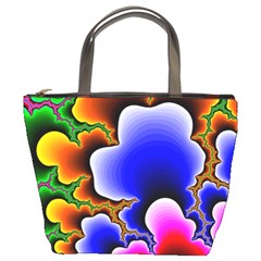 Fractal Background Pattern Color Bucket Bag