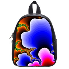 Fractal Background Pattern Color School Bag (small) by Wegoenart