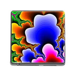 Fractal Background Pattern Color Memory Card Reader (square 5 Slot) by Wegoenart