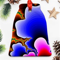 Fractal Background Pattern Color Bell Ornament (two Sides) by Wegoenart