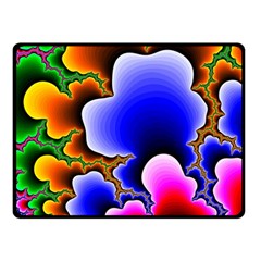 Fractal Background Pattern Color Double Sided Fleece Blanket (small)  by Wegoenart