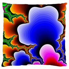 Fractal Background Pattern Color Large Flano Cushion Case (two Sides)