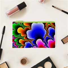 Fractal Background Pattern Color Cosmetic Bag (xs) by Wegoenart