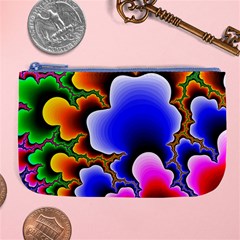 Fractal Background Pattern Color Large Coin Purse by Wegoenart