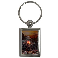 Fractal Mandelbulb 3d Action Key Chains (rectangle)  by Wegoenart