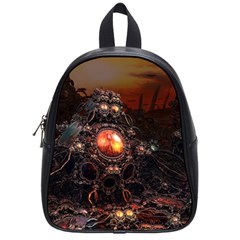 Fractal Mandelbulb 3d Action School Bag (small) by Wegoenart