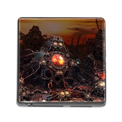 Fractal Mandelbulb 3d Action Memory Card Reader (square 5 Slot) by Wegoenart