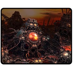 Fractal Mandelbulb 3d Action Fleece Blanket (medium)  by Wegoenart