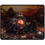 Fractal Mandelbulb 3d Action Double Sided Fleece Blanket (Medium)  58.8 x47.4  Blanket Front