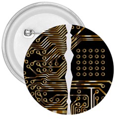 Brain Circuit Board Pcb Computer 3  Buttons by Wegoenart