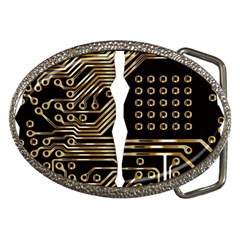 Brain Circuit Board Pcb Computer Belt Buckles by Wegoenart