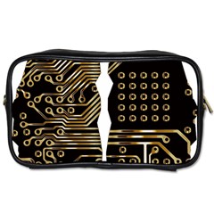 Brain Circuit Board Pcb Computer Toiletries Bag (two Sides) by Wegoenart