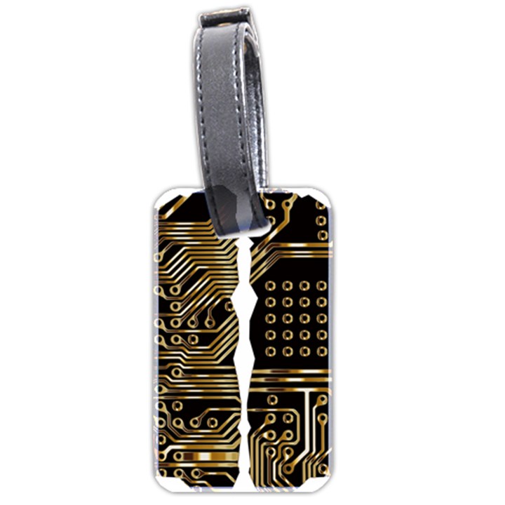 Brain Circuit Board Pcb Computer Luggage Tags (Two Sides)