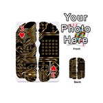 Brain Circuit Board Pcb Computer Playing Cards 54 (Mini) Front - Heart3