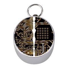 Brain Circuit Board Pcb Computer Mini Silver Compasses by Wegoenart