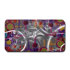 Flora Entwine Fractals Flowers Medium Bar Mats by Wegoenart