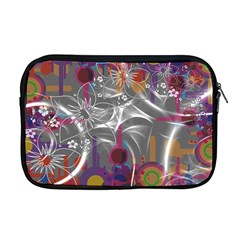 Flora Entwine Fractals Flowers Apple Macbook Pro 17  Zipper Case by Wegoenart