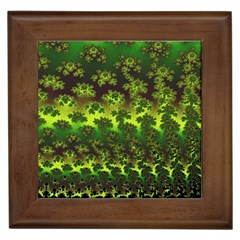 Fractal Gradient Colorful Infinity Framed Tiles by Wegoenart