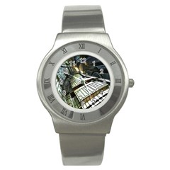 Fractals Fractal Art 3d Stainless Steel Watch by Wegoenart