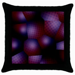 Fractal Rendering Throw Pillow Case (black) by Wegoenart