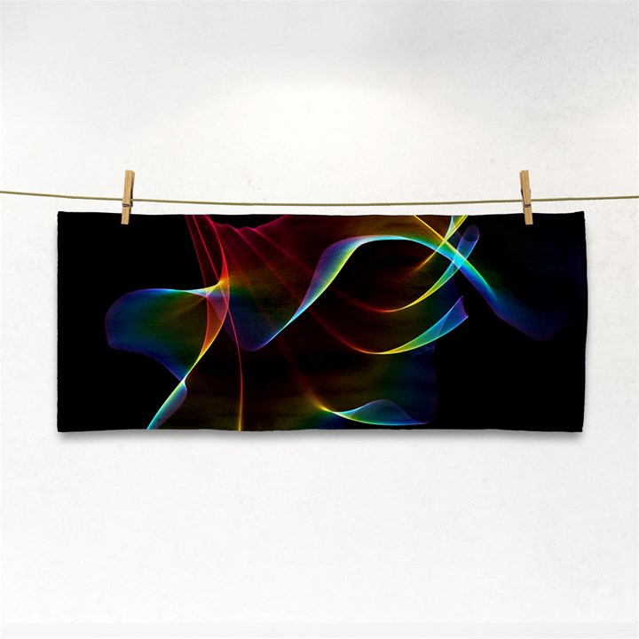 Imagine, Through the Abstract Rainbow Veil Hand Towel