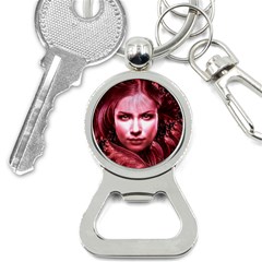 Portrait Woman Red Face Pretty Bottle Opener Key Chains by Wegoenart