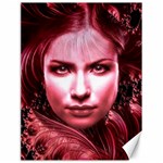 Portrait Woman Red Face Pretty Canvas 18  x 24  17.8 x23.08  Canvas - 1