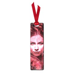 Portrait Woman Red Face Pretty Small Book Marks by Wegoenart