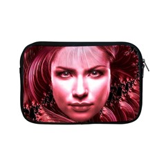 Portrait Woman Red Face Pretty Apple Ipad Mini Zipper Cases by Wegoenart