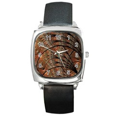 Fractals Artistic Digital Design Square Metal Watch by Wegoenart