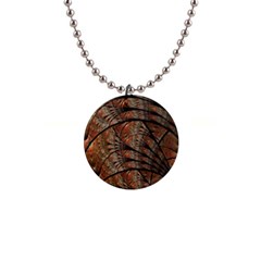 Fractals Artistic Digital Design 1  Button Necklace by Wegoenart