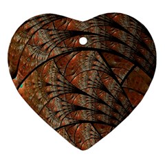 Fractals Artistic Digital Design Heart Ornament (two Sides)