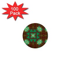 Art Design Template Decoration 1  Mini Buttons (100 Pack)  by Wegoenart