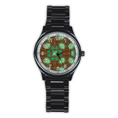 Art Design Template Decoration Stainless Steel Round Watch by Wegoenart