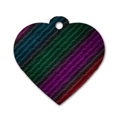 Background Texture Pattern Dog Tag Heart (one Side) by Wegoenart