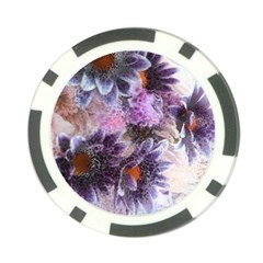 Flower Digital Art Artwork Abstract Poker Chip Card Guard by Wegoenart