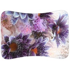 Flower Digital Art Artwork Abstract Velour Seat Head Rest Cushion by Wegoenart