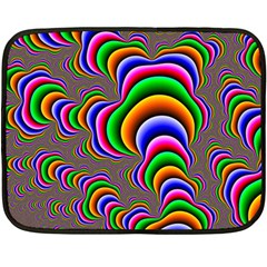 Fractal Background Pattern Color Fleece Blanket (mini) by Wegoenart