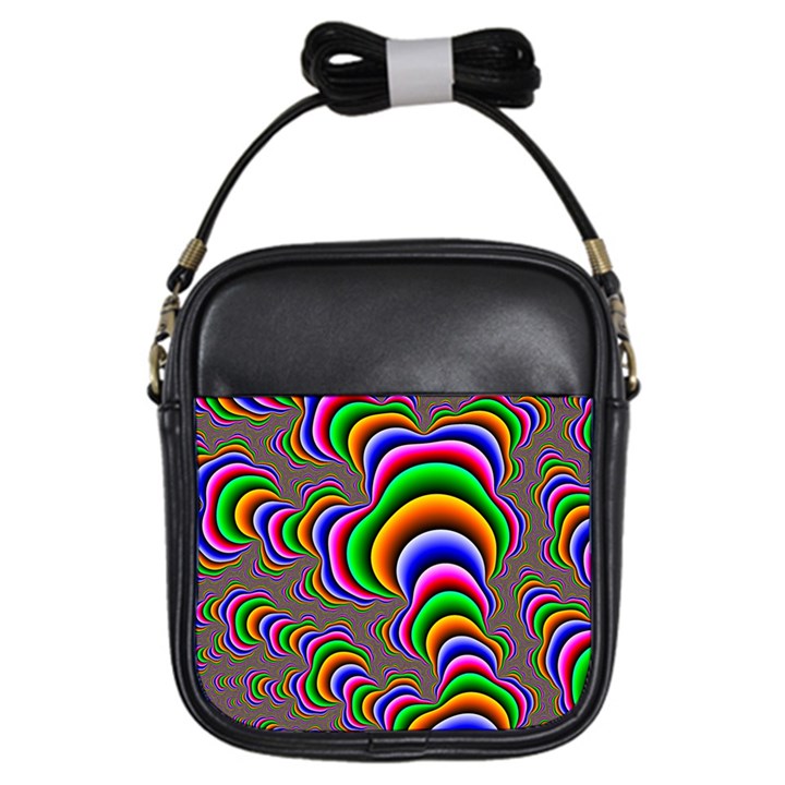 Fractal Background Pattern Color Girls Sling Bag